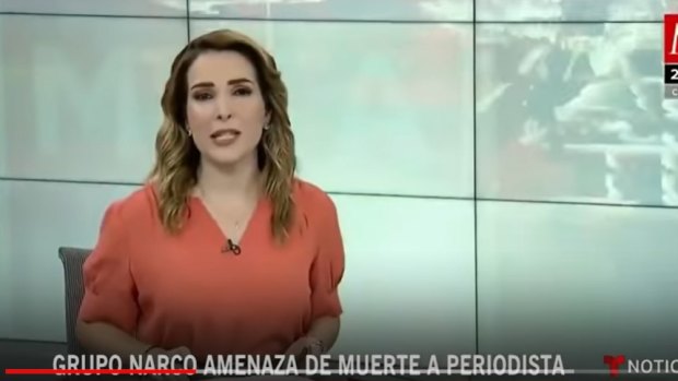 Mexican news anchor Azucena Uresti.