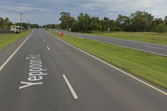 The man was found on Yeppoon Road in Rockhampton.