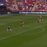 Sam Kerr celebrates her winning goal in women’s FA Cup final.