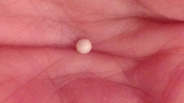 A pearl found in an oyster in New York restaurant.