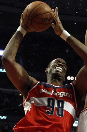 Jason Collins, in action for the Washington Wizards.