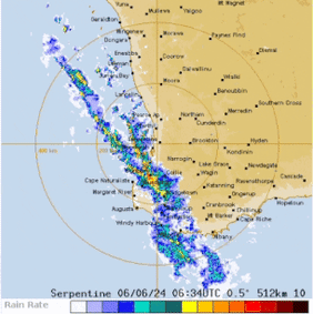 The radar at 2.45pm.