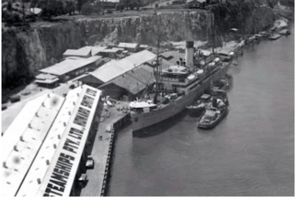Howard Smith Wharves as it was after World War II.