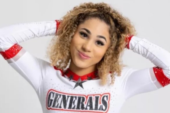 Texas cheerleader Payton Washington was shot in a car park outside Austin, Texas.