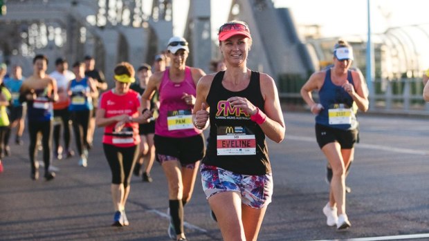 Brisbane Marathon competitors cross the Story Bridge, which will be closed from 4am to 11am on June 2.