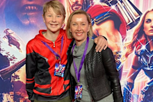 Deb and her son, Darcy, who’s about to finish Year 12, pictured in 2022.
