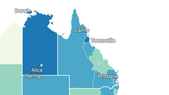 Vaccination rates across Australia