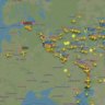 Flights leaving Moscow and St Petersburg following Putin’s announcement of a mobilisation.