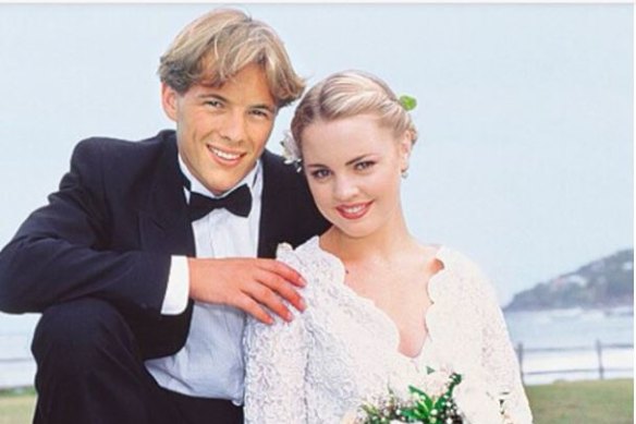 Dieter Brummer and Melissa George on Home and Away.