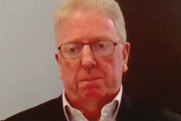 Lobbyist Phil Staindl at the anti-corruption hearings this week.