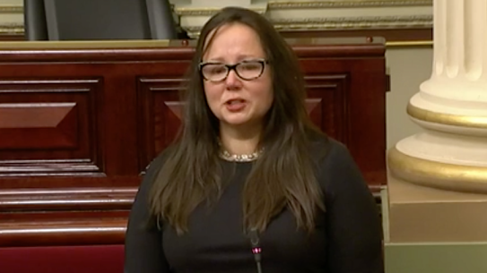 In an emotional speech, the Victorian Parliament’s only openly gay MP, Harriet Shing, spoke of the emotional trauma of being denied the ability to express your sexuality.