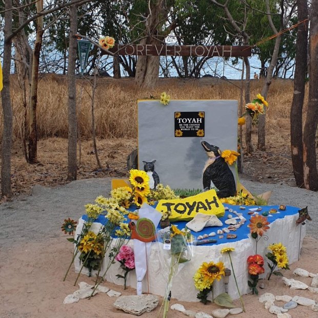 Toyah's memorial was unveiled on Saturday. 