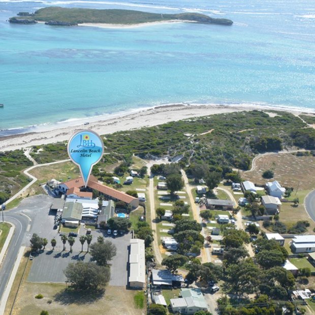 The Lancelin Beach Hotel borders a number of the town's premier four-wheel-drive tracks.