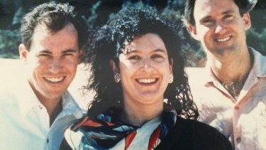 Nic Stuart, Catherine McGrath and Dr Richard Smith during the first season of Survival, the ABC TV environmental science program. 
