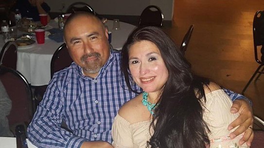 Teacher Irma Garcia, who was shot dead in the massacre at Robb Elementary in Uvalde, Texas, this week and her husband Joe, who died of a heart attack while visiting her memorial.