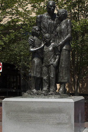 The African American monument in Savannah.