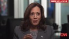 Kamala Harris in her interview with CNN.
