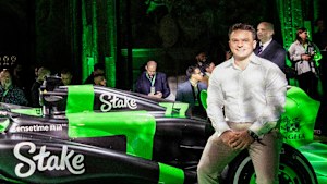 Ed Craven at the launch of their Stake F1 Team Kick Sauber. x