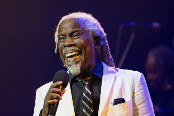 Billy Ocean performs at the Palais Theatre in St Kilda on Tuesday.