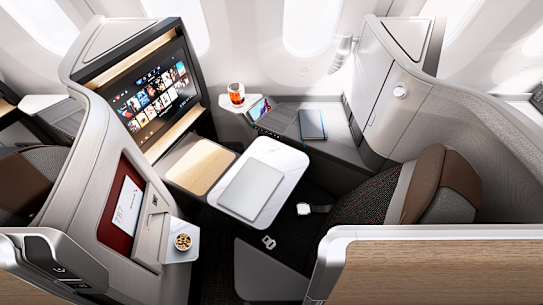 American Airlines business class flagship suites on the 787 with privacy doors, which required an exemption.