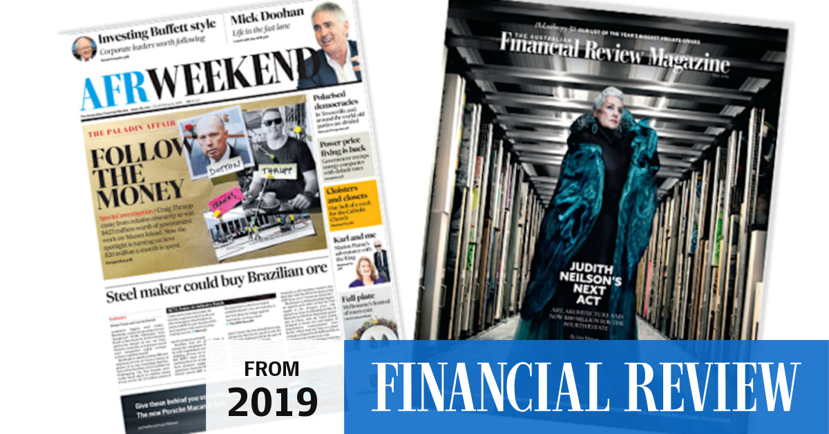 Top awards for AFR Weekend and AFR Magazine
