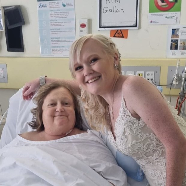 Morgan Scivyer organised her wedding hastily when she thought her mother was about to die.