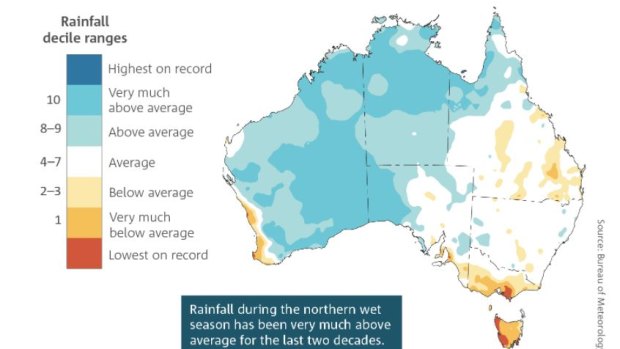  The Bureau of Meteorology State of the Climate study shows much of Queensland will receive below average to "very much below" average rainfall. 