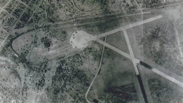 The air base was larger than the airport at Eagle Farm by the end of the war.