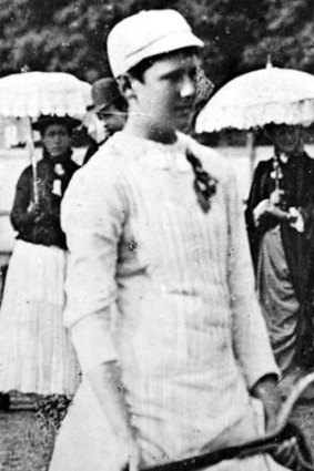 An undated photo of Charlotte 'Lottie' Dod who stirred up the tennis world with her shorter tennis dress at Wimbledon in 1887.