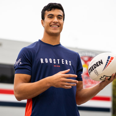 Roosters young gun Joseph Suaalii.