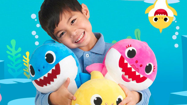 Baby Shark has inspired a range of plush toys. 