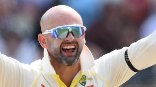Nathan Lyon at Edgbaston in 2023.