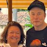 Gine Rinehart with Elon Musk.