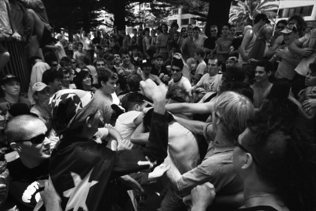 One of Quilty’s photos of southern Sydney’s Cronulla riots in December, 2005.