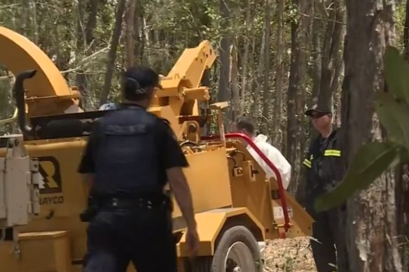 The scene of the alleged murder in 2017 at the property in Goomboorian, 150 kilometres north of Brisbane.