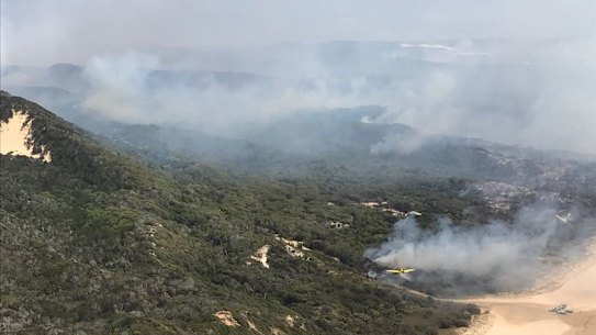 Firefighting efforts ramped up on Friday as the threat to infrastructure on the World Heritage-listed island grew.