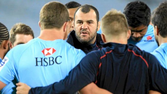 Michael Cheika coached the Waratahs to a Super Rugby title in 2014.