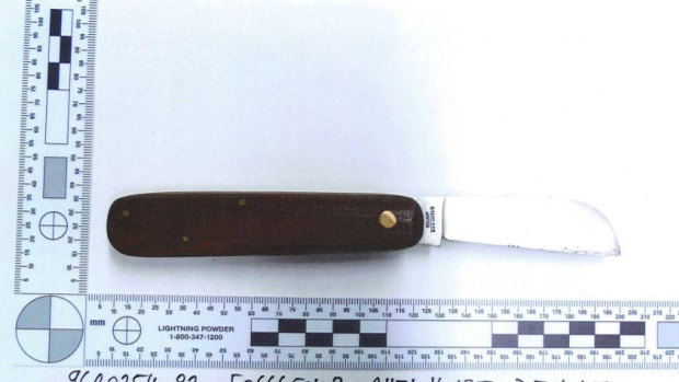 The Telecom pocket-knife found near where Jane Rimmer's body was found.