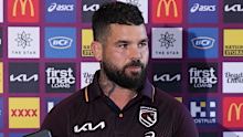 Adam Reynolds speaks to media.