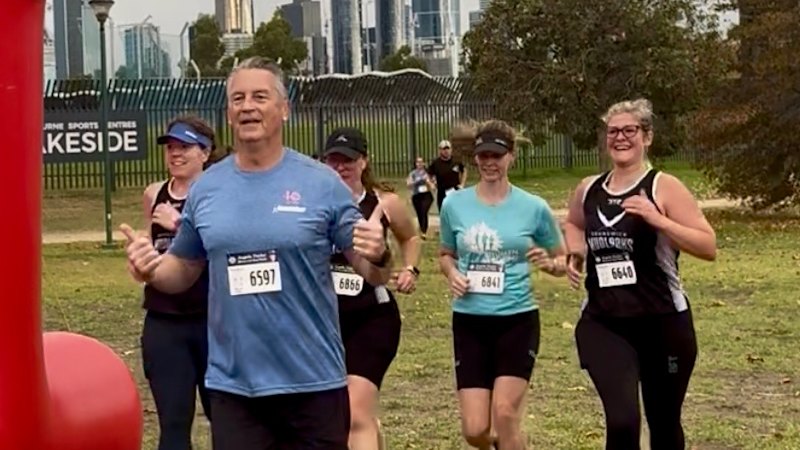 Police chief Mike Bush on the run, but bragging rights to a different boy in blue