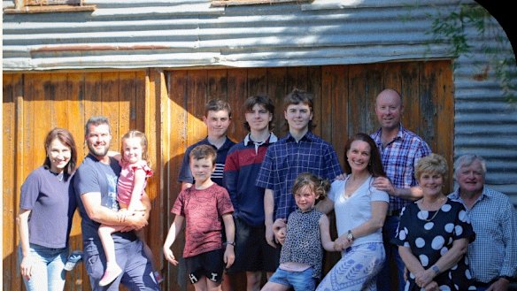Landowner Jeffrey Barrett (far right) and his family have sued the government for more than $31 million in compensation.