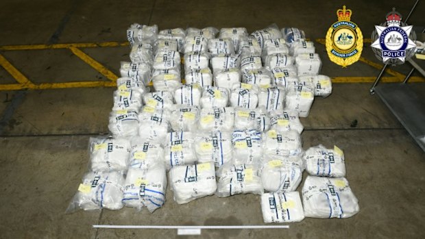 The meth seized by federal police.