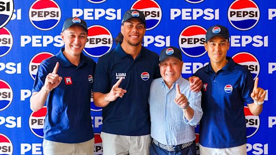 Drink up: Jarome Luai is the Papua New Guinea ambassador for Pepsi