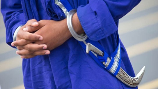Baptised Sikhs are required to wear a ceremonial dagger, symbolising their duty to protect the innocent