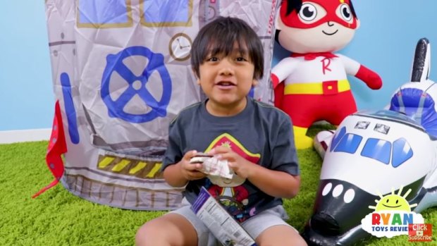 Ryan, 7, earned $22 million last year reviewing toys on his YouTube channel and from US retailers.