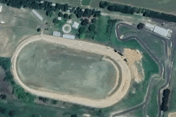 The site of the proposed greyhound racing track. 