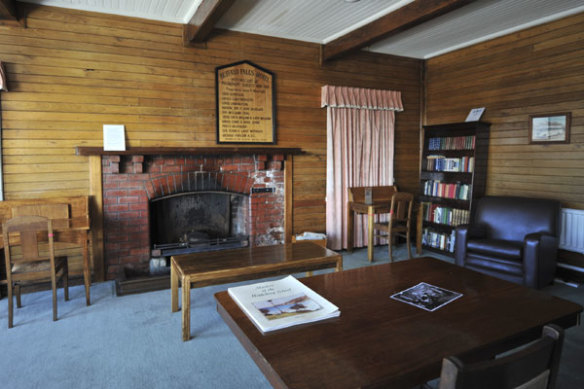 Inside the historic Mount Buffalo Chalet in 2010.