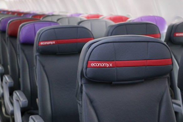 Virgin Australia economy X class with extra legroom seats.