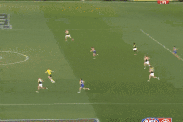 Maurice Rioli junior’s ‘tackle of the decade’.
