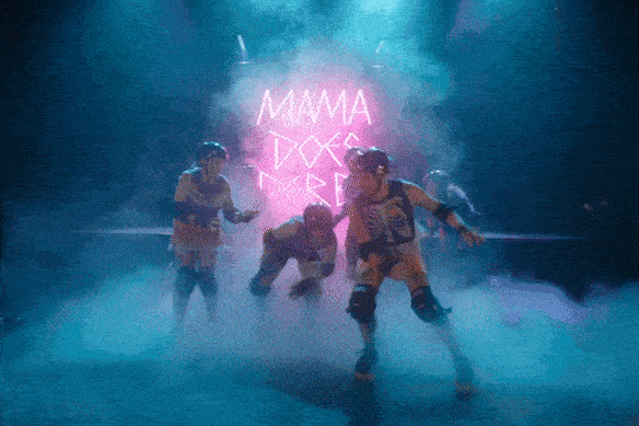 The performers rehearsing the show to take place in Sydney’s Town Hall.  